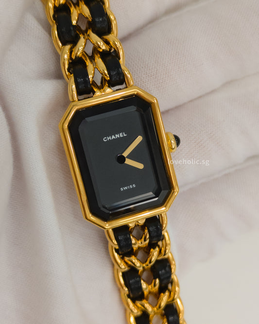 Chanel Vintage Premiere Watch 1987 Size S | 24K Gold Hardware-model