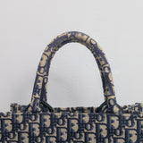 Tote Bag Small | Blue Dior Oblique Embroidery