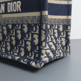 Tote Bag Small | Blue Dior Oblique Embroidery