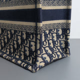 Tote Bag Small | Blue Dior Oblique Embroidery