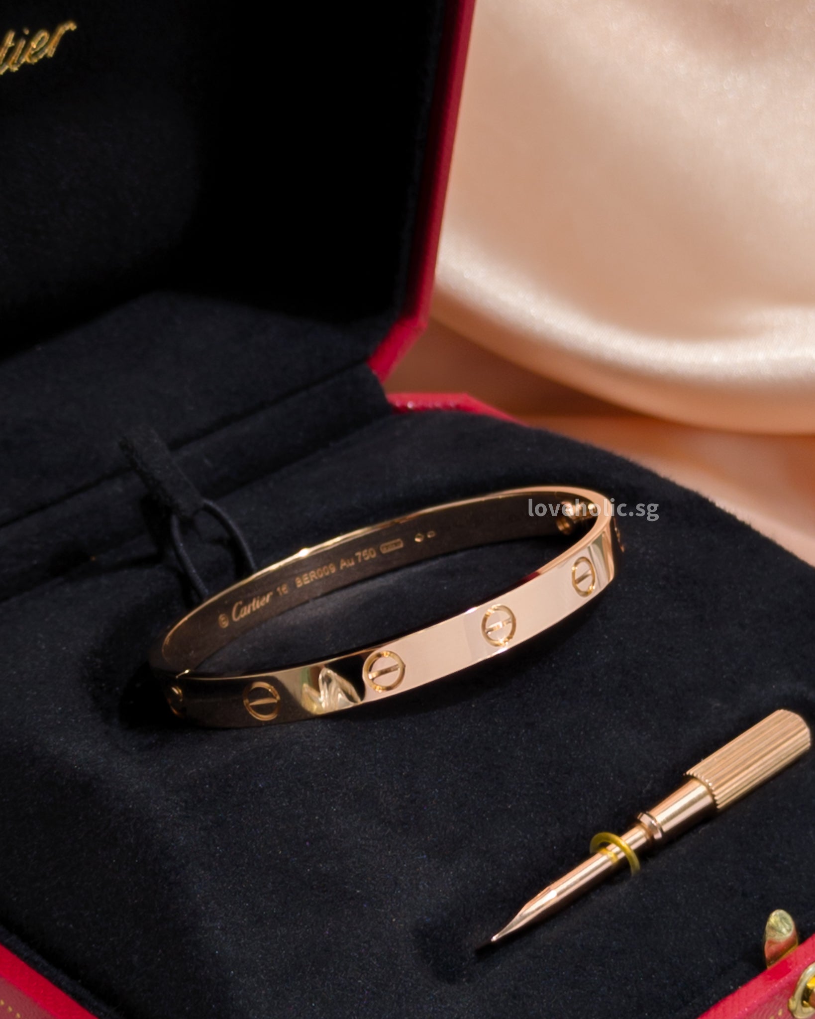 Love Bracelet Classic Size 16 18K Rose Gold – loveholic