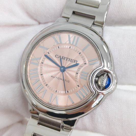 Cartier Balloon Bleu Steel WSBB0046 | Pink Dial -model