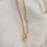 Van Cleef & Arpels VCA Vintage Alhambra Necklace Mother of Pearl 18K Gold-front1