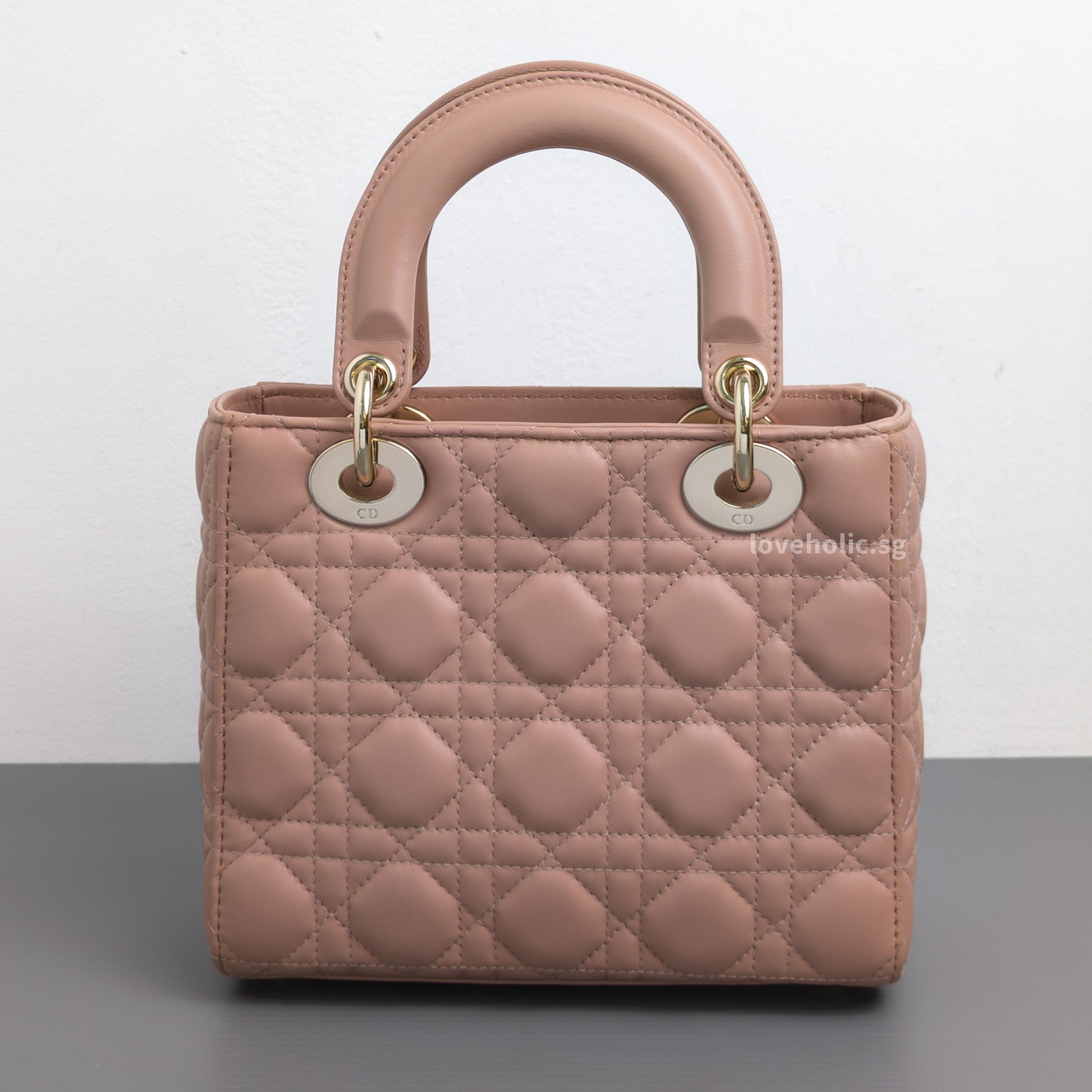 Dior My ABC Lady Dior Small | Blush  Lambskin Light Gold Hardware-back