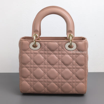 Dior My ABC Lady Dior Small | Blush  Lambskin Light Gold Hardware-back