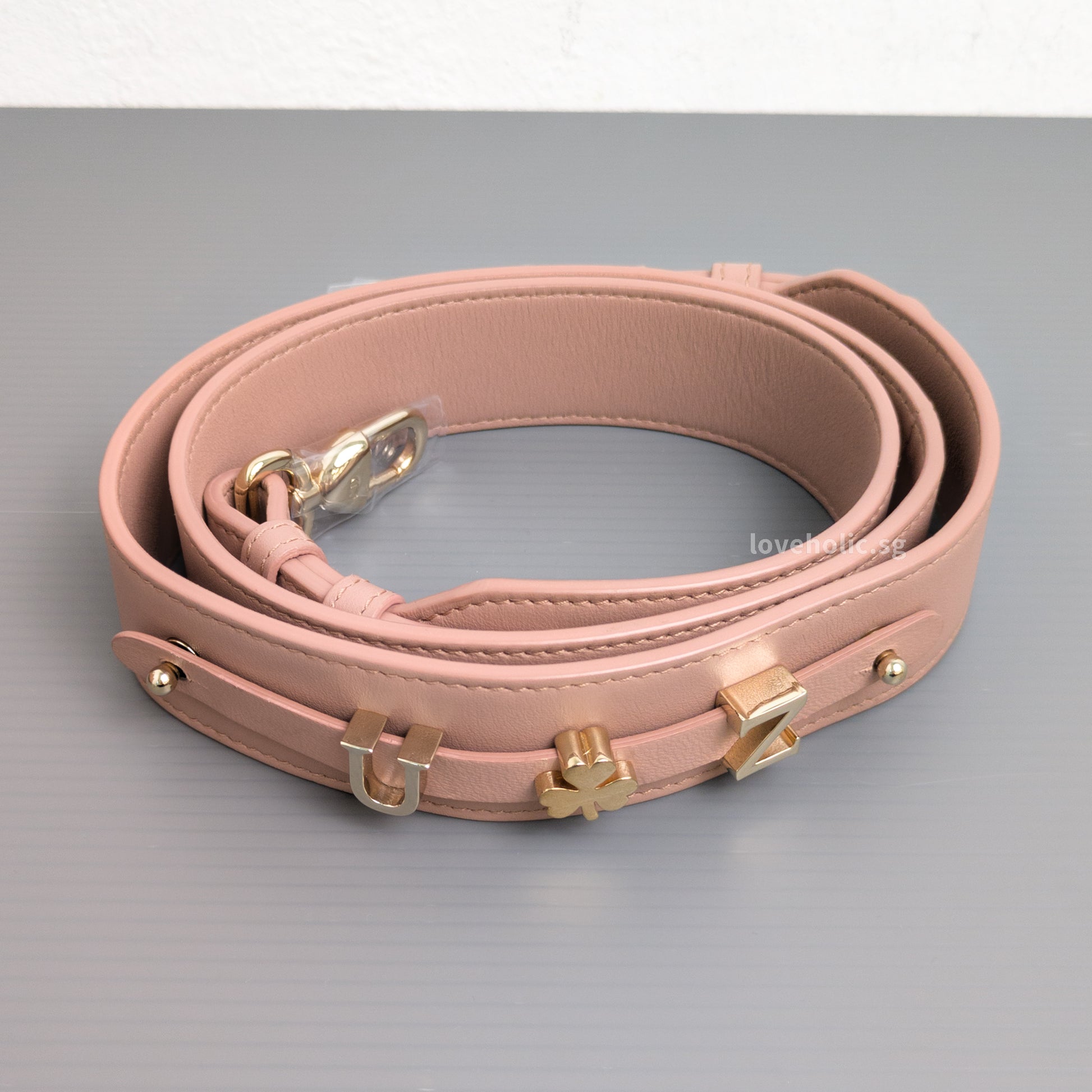 Dior My ABC Lady Dior Small | Blush  Lambskin Light Gold Hardware-details