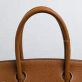 Hermes Birkin Retourne 30 | Gold Togo Palladium Hardware-details