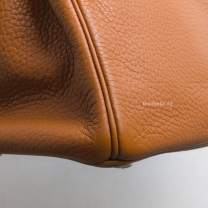 Hermes Birkin Retourne 30 | Gold Togo Palladium Hardware-details