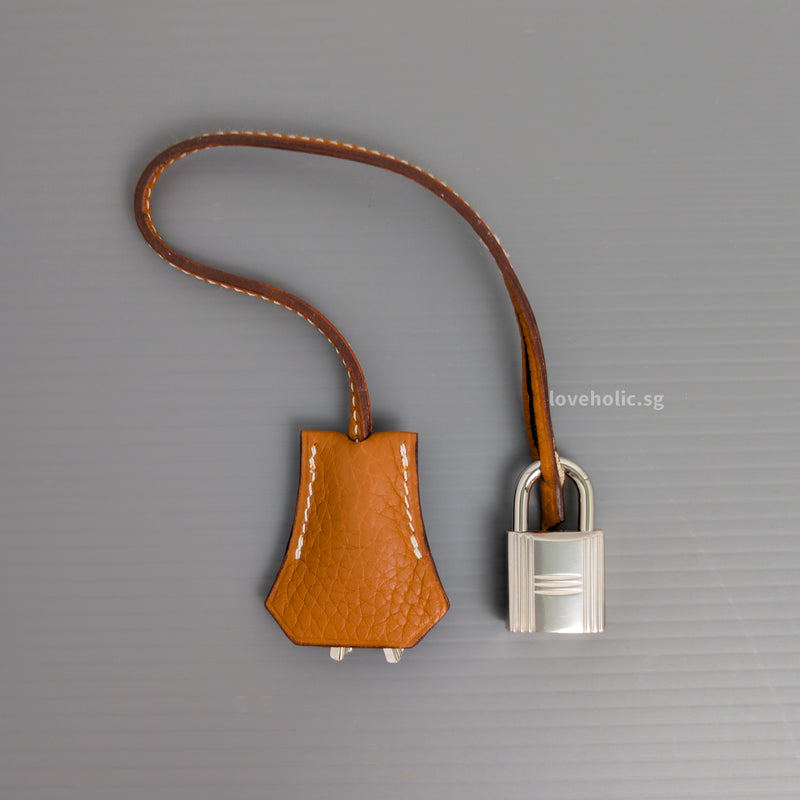 Hermes Birkin Retourne 30 | Gold Togo Palladium Hardware-details