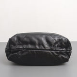 Chanel 22 Bag Mini | Black Shiny Calfskin Brushed Gold Hardware-details