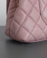 Coco Handle Small | 24A Light Pink Caviar Light Gold Hardware