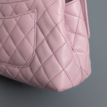 Chanel Coco Handle Small | 24A Light Pink Caviar Light Gold Hardware-details