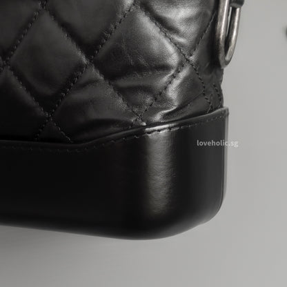 Chanel Gabrielle Hobo Small | Black Calfskin Multicolored Hardware-details