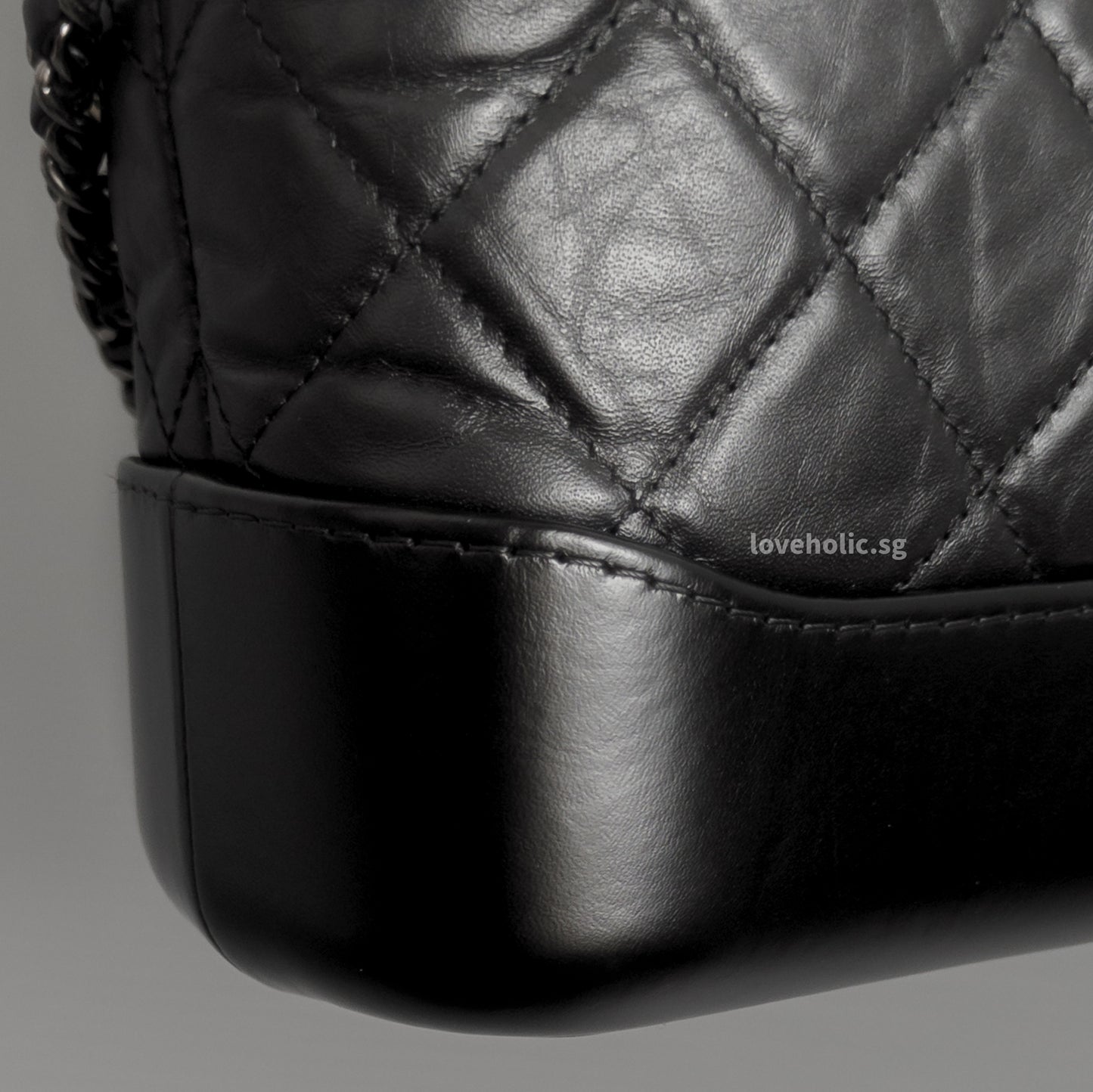 Chanel Gabrielle Hobo Small | Black Calfskin Multicolored Hardware-details