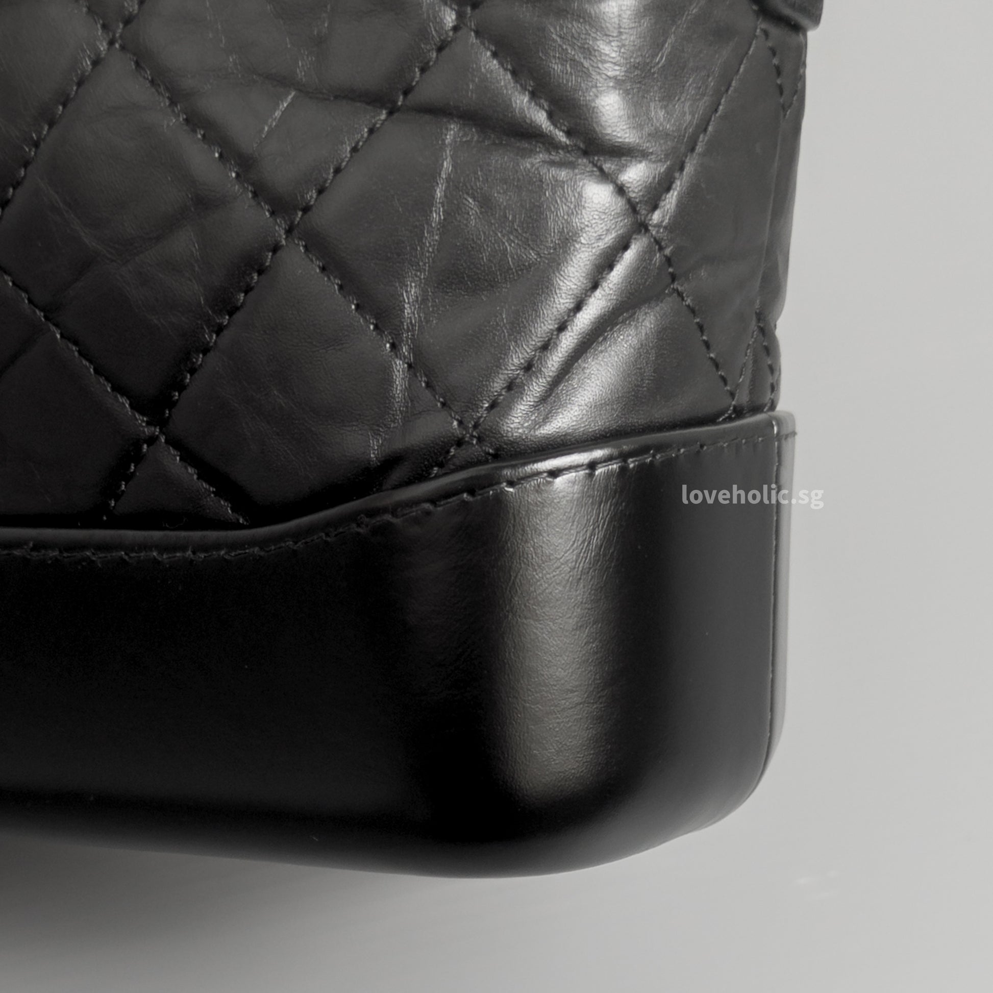 Chanel Gabrielle Hobo Small | Black Calfskin Multicolored Hardware-details