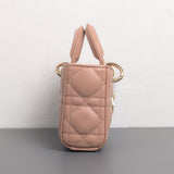 Dior Lady D-Joy Micro | Blush Lambskin Light Gold Hardware-details