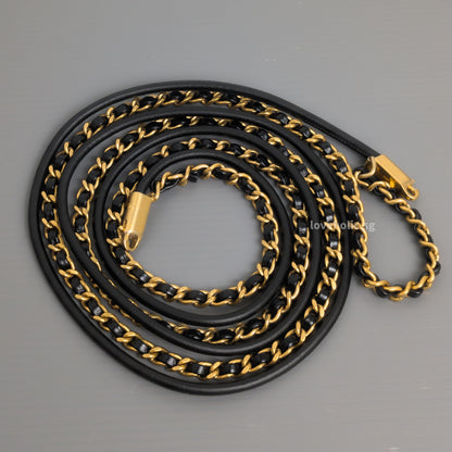 Chanel 22 Mini | Black Shiny Calfskin Gold Hardware