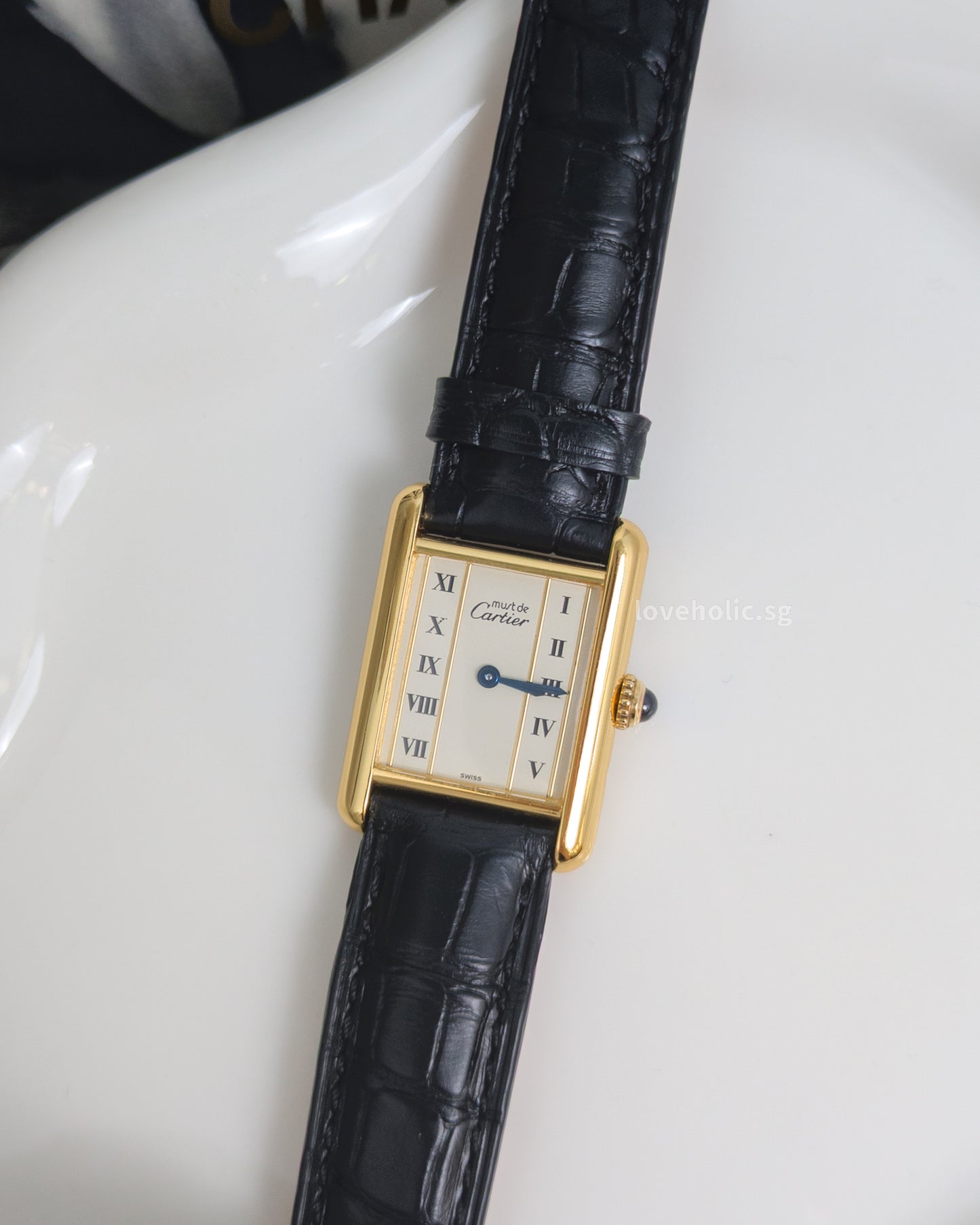 Cartier Must de Cartier Tank Vermeil | 925 Silver & 18K Gold Case -front