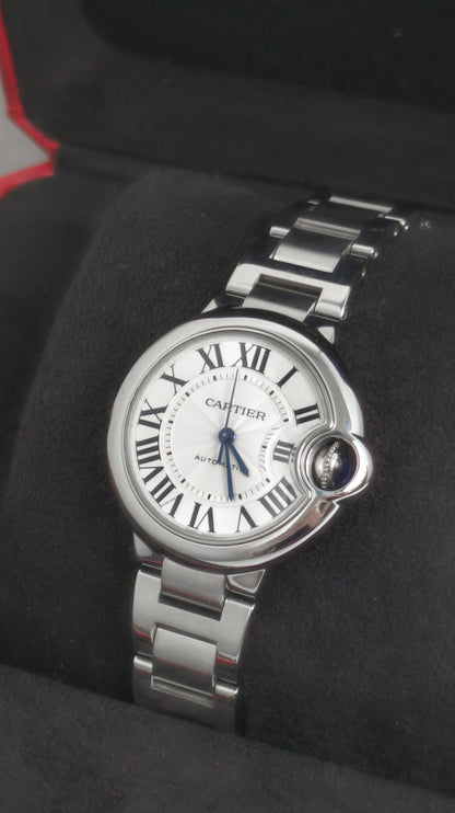 Cartier Balloon Bleu WSBB0044 | Silver Dial  -back
