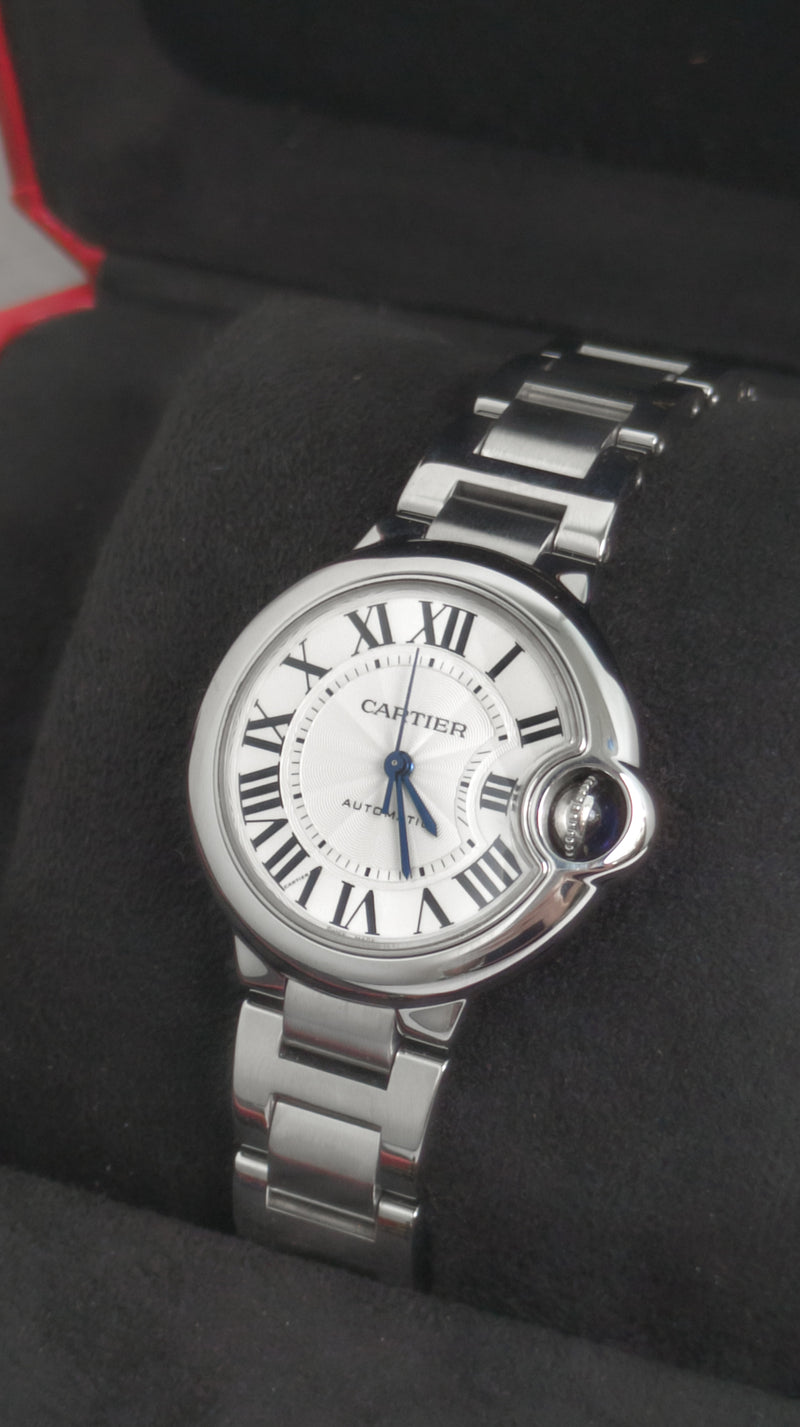Cartier Balloon Bleu WSBB0044 | Silver Dial  -back