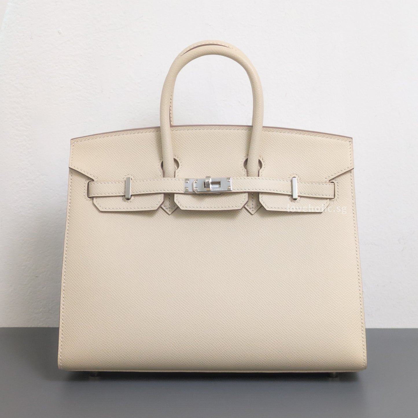Birkin Sellier 25 | Craie Epsom Palladium Hardware