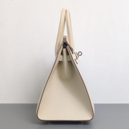 Birkin Sellier 25 | Craie Epsom Palladium Hardware