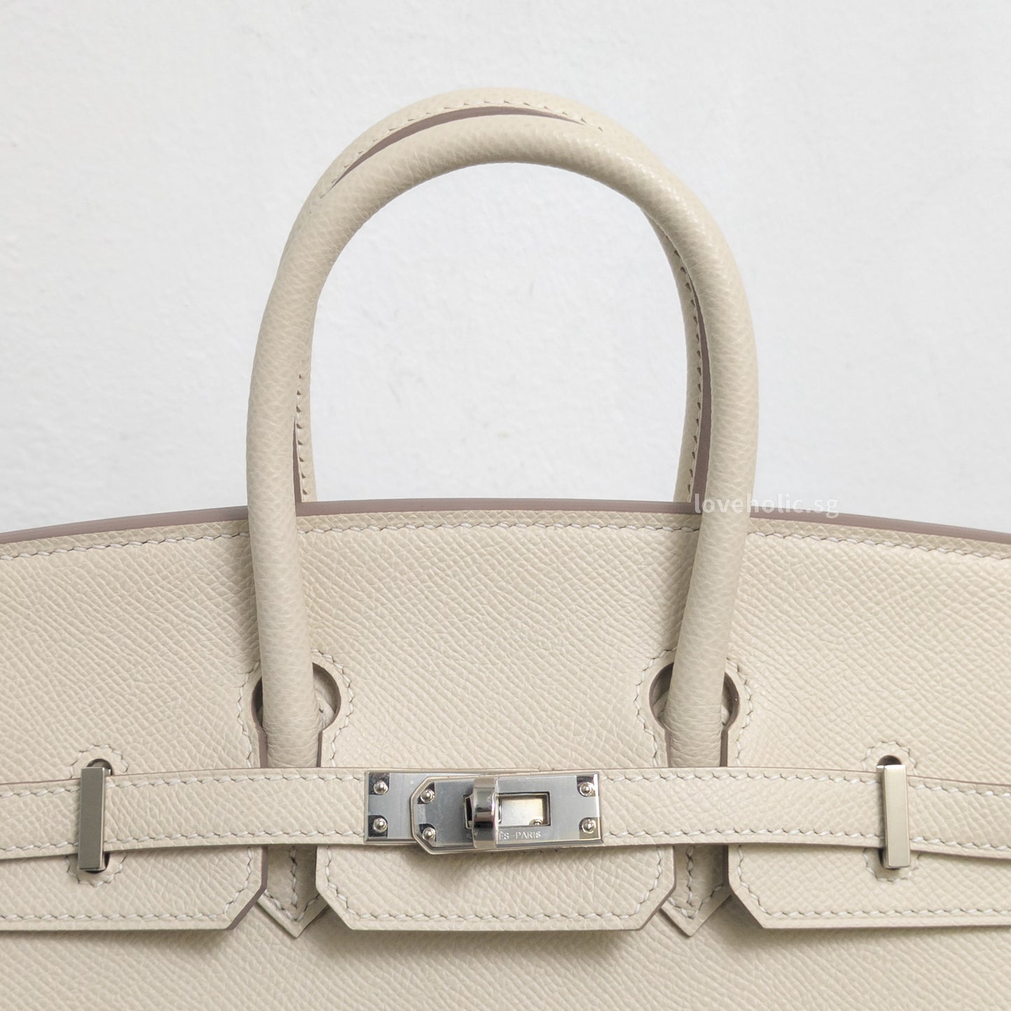 Birkin Sellier 25 | Craie Epsom Palladium Hardware