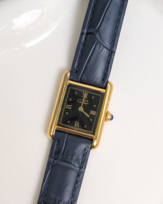 Cartier Must de Cartier Tank Vermeil | 925 Silver & 18K Gold Case -front