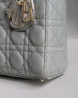 Dior My ABC Lady Dior Small | Stone Grey Lambskin Light Gold Hardware-details