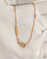 Van Cleef & Arpels VCA Vintage Alhambra Necklace Grey Mother Of Pearl 18K Rose Gold-front1