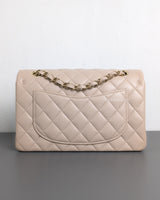 Chanel Classic Flap Small | 24K Light Beige Lambskin Light Gold Hardware-back