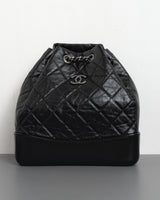 Chanel Gabrielle Backpack Small | Black Calfskin Multicolored Hardware-front1