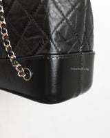 Gabrielle Backpack Small | Black Calfskin Multicolored Hardware