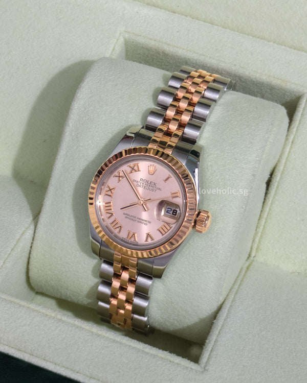 Rolex DateJust 26mm Oyster Perpetual 179171 | Pink Dial -model