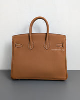Hermes Birkin Retourne 25 | Gold Togo Gold Hardware-back