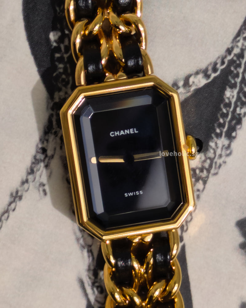 Chanel Vintage Premiere Watch 1987 S | 24K Gold Hardware-front