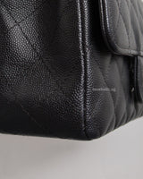 Chanel Mini Rectangle Black Caviar Silver Hardware-details