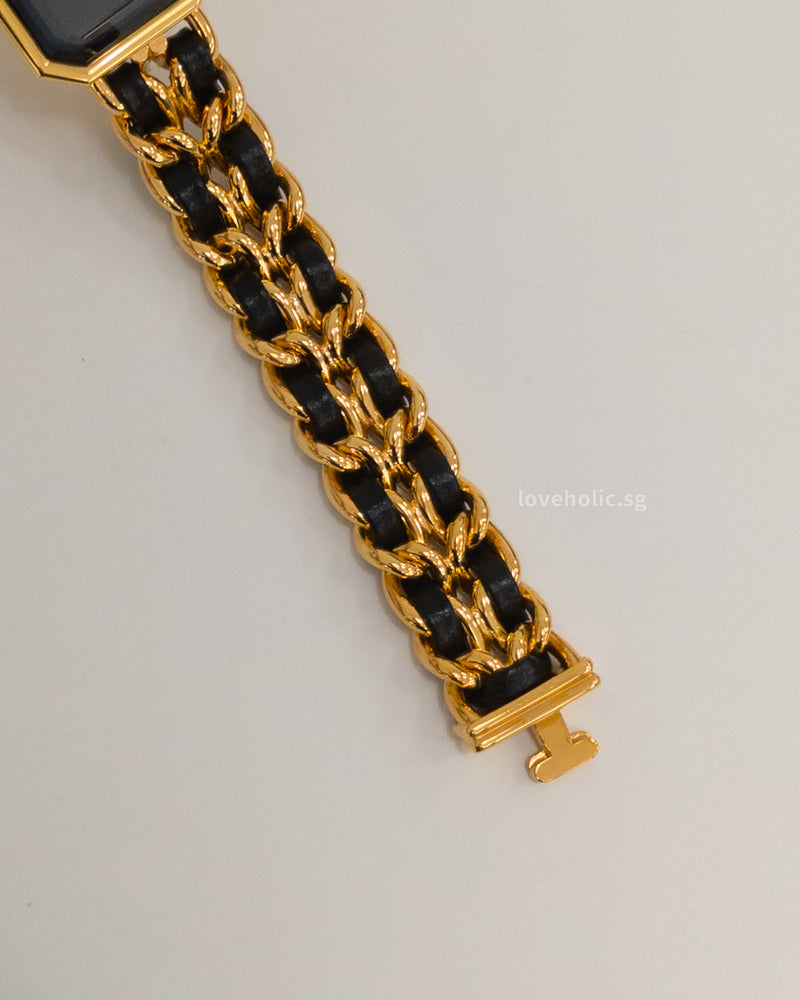 Chanel Vintage Premiere Watch 1987 Size L | 24K Gold Hardware-front1
