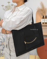 Celine Luggage Black Calfskin Gold Hardware-model