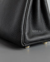 Kelly 28 Black Togo Gold Hardware