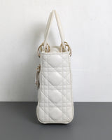 Dior My ABC Lady Dior Small | Latte Lambskin Light Gold Hardware-side