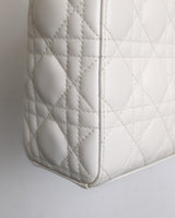 Dior My ABC Lady Dior Small | Latte Lambskin Light Gold Hardware-details