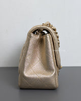 Chanel Classic Flap Mini Square | 21P Champagne Gold Lambskin Light Gold Hardware-side