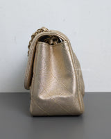 Chanel Classic Flap Mini Square | 21P Champagne Gold Lambskin Light Gold Hardware-details