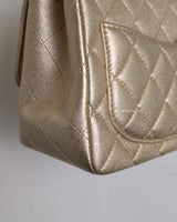 Chanel Classic Flap Mini Square | 21P Champagne Gold Lambskin Light Gold Hardware-details