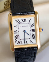 Cartier Tank Solo Large Steel & 18K Gold | W5200004 -front