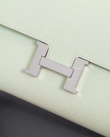 Hermes Constance To Go | Vert Fizz Epsom Palladium Hardware-details