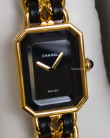 Chanel Vintage Premiere Watch 1987 Size S | 24K Gold Hardware-front