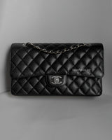 Classic Flap Medium | Black Caviar Silver Hardware