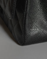 Classic Flap Medium | Black Caviar Silver Hardware